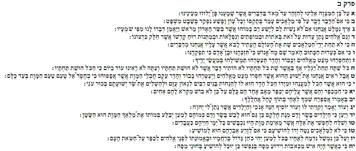 Hebrews - Irvim Perek Bet