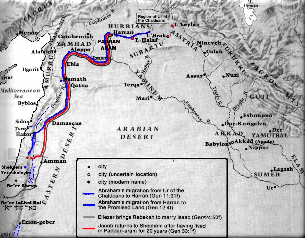 map of Be'er laChai Roi location